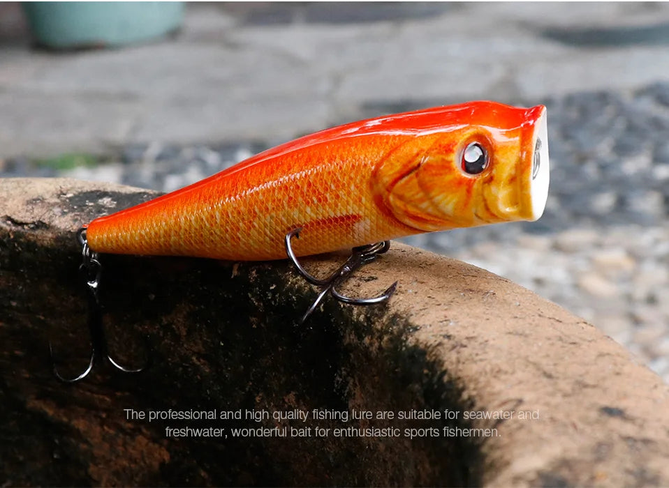 VTAVTA 8.5cm 13.5g Floating Popper Crankbait Fishing Lure