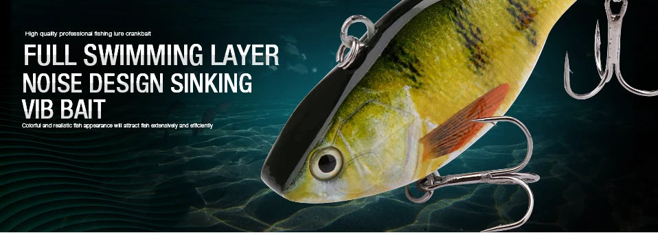 VTAVTA 7cm 18g Rattlin Vibrating Fishing Lure Sinking Wobblers
