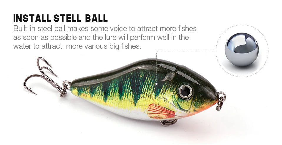 VTAVTA 13g 6cm Mini Vibrating Lure Sinking Wobbler