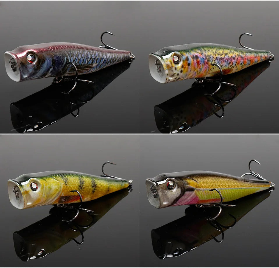 VTAVTA 8.5cm 13.5g Floating Popper Crankbait Fishing Lure