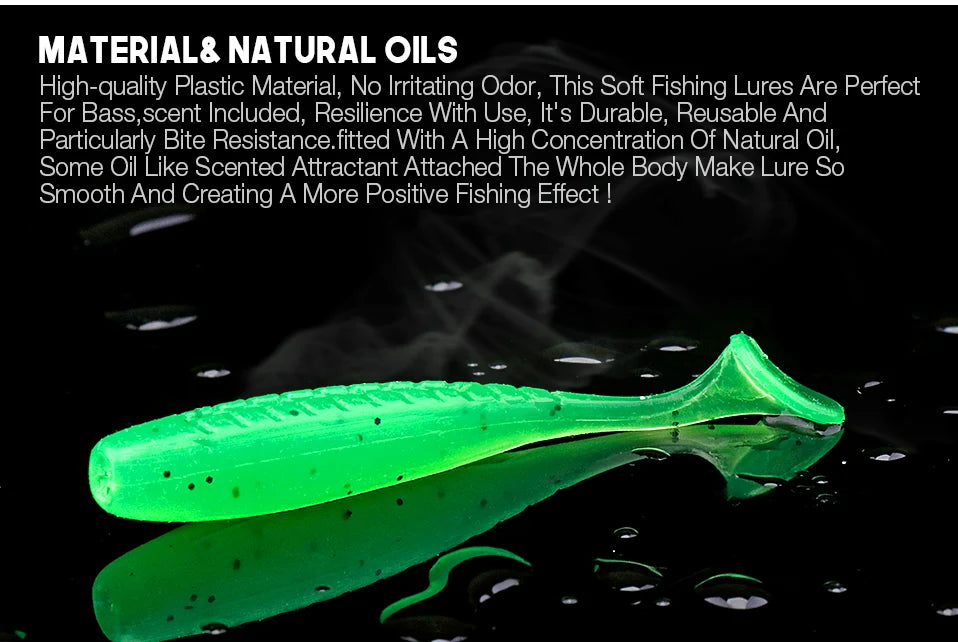 VTAVTA 20pcs/Pack Shiner Soft Lure 50mm 70mm