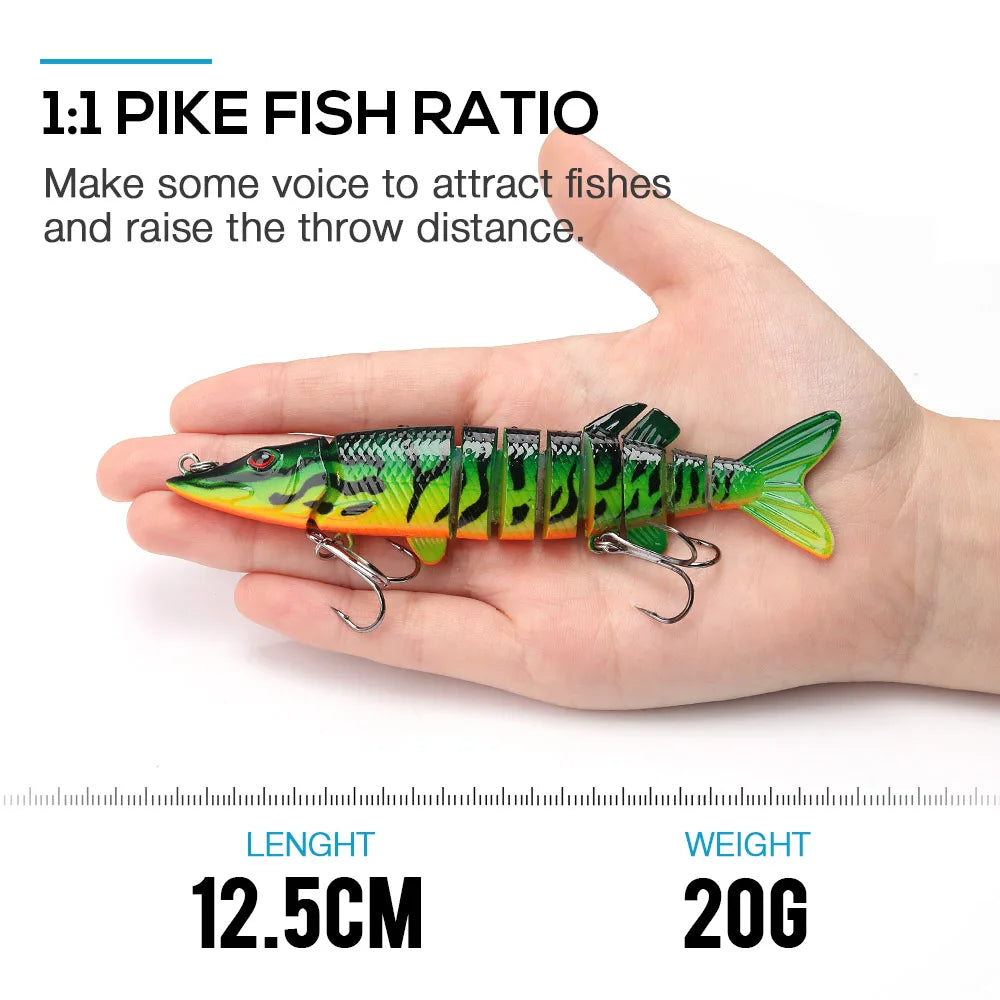 VTAVTA Segmented Lifelike Crankbaits 12.5cm 20g