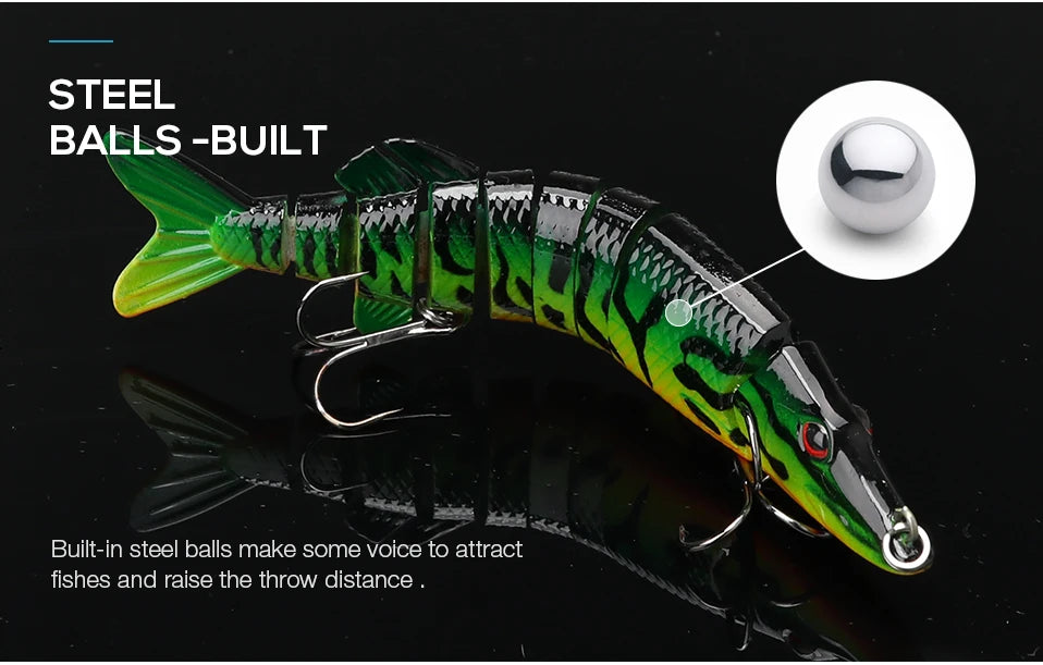 VTAVTA Segmented Lifelike Crankbaits 12.5cm 20g
