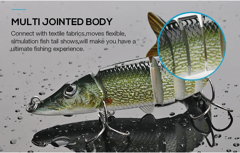 VTAVTA Segmented Lifelike Crankbaits 12.5cm 20g