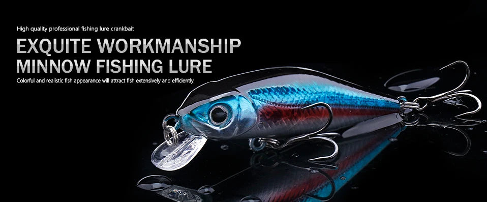VTAVTA Mini Floating Minnow Wobbler Fishing Lure 6cm 5g