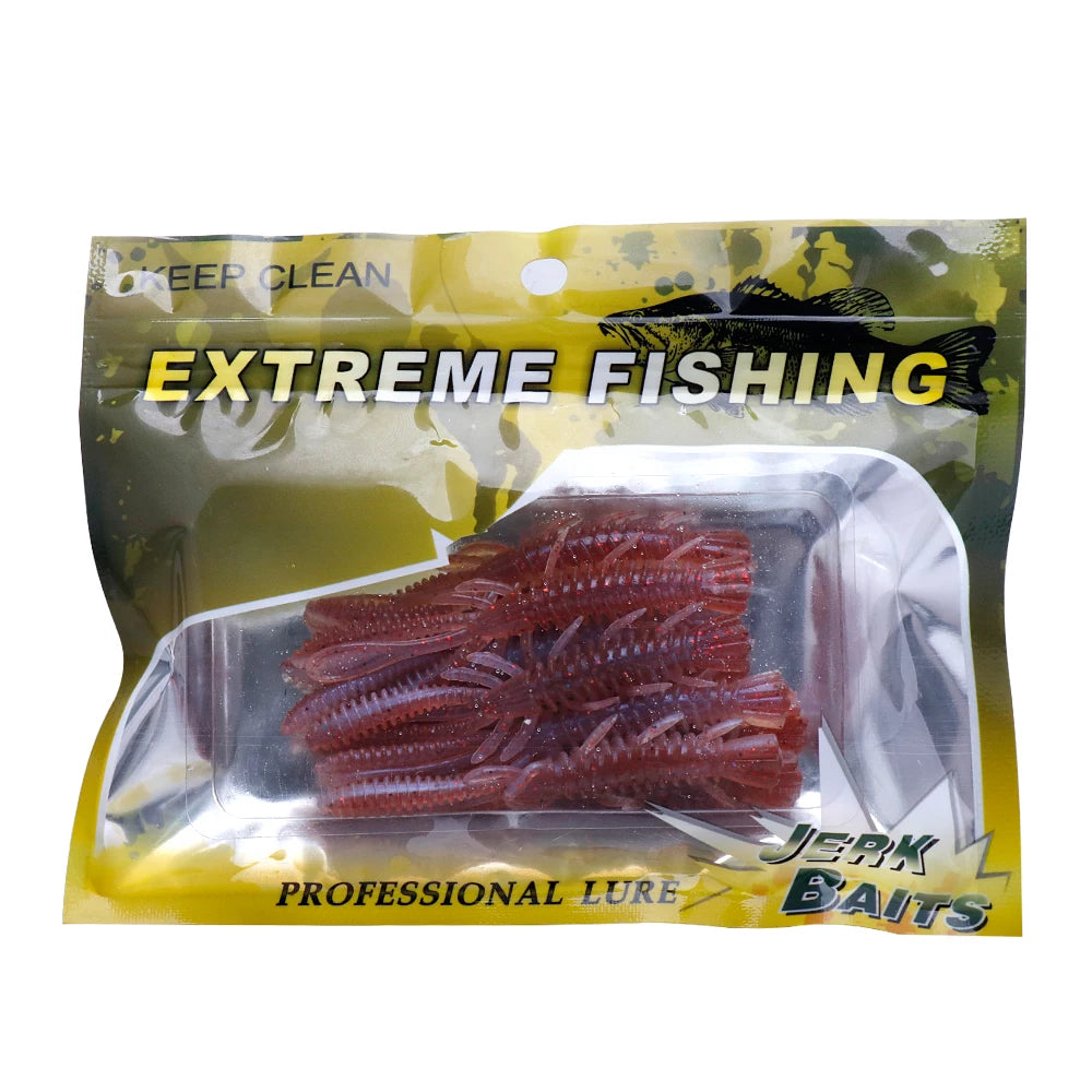 VTAVTA 10pcs 50mm 60mm 70mm Floating Soft Lure Silicone Bait Shrimp