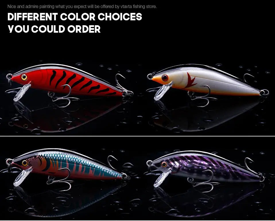 VTAVTA Sinking Minnow Jerkbait Wobbler 7cm 10g