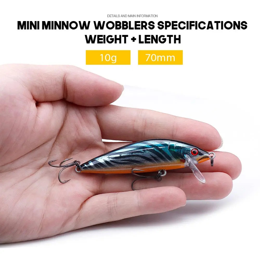 VTAVTA Sinking Minnow Jerkbait Wobbler 7cm 10g