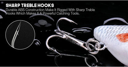 VTAVTA Mini Crank Bait 5pcs Floating Minnow Wobblers