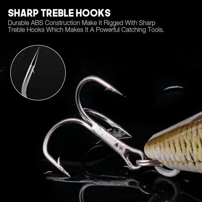 VTAVTA 7cm 18g Rattlin Vibrating Fishing Lure Sinking Wobblers