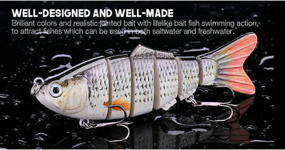 VTAVTA 5pcs Segmented Fishing Lures Set Fishing Box