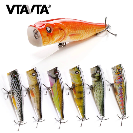 VTAVTA 8.5cm 13.5g Floating Popper Crankbait Fishing Lure