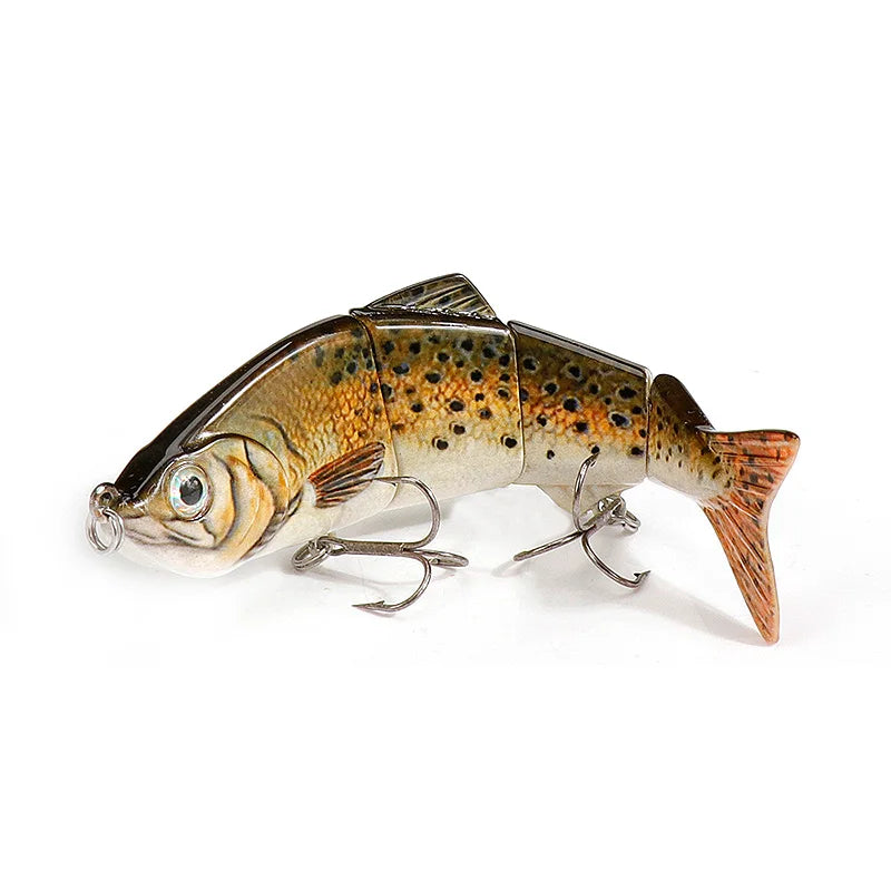 VTAVTA 12cm 16g Lifelike 4 Segment Sinking Wobbler Lure
