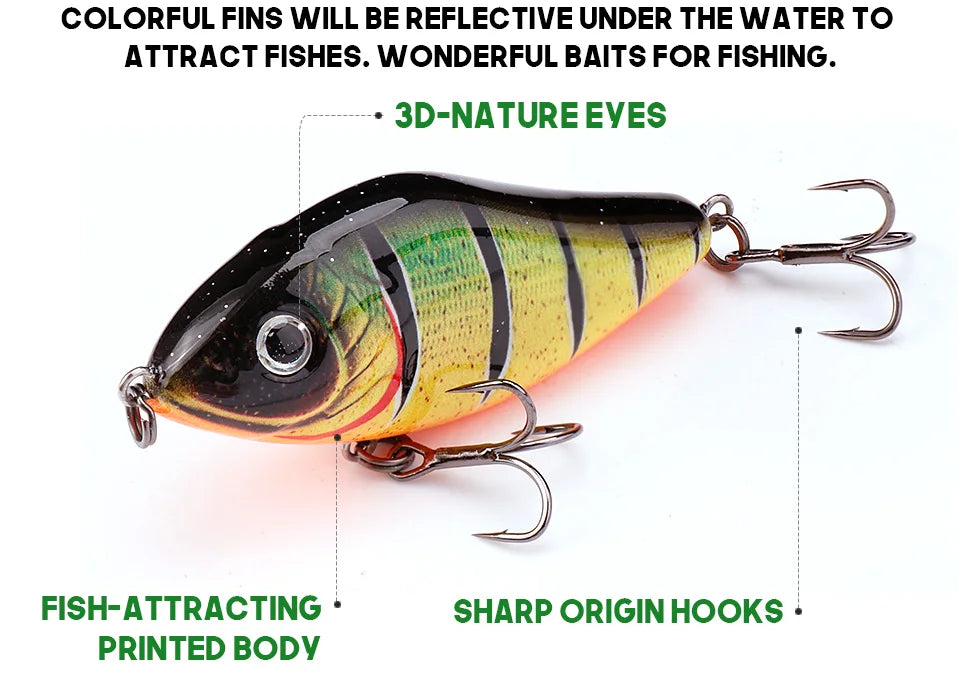 VTAVTA 13g 6cm Mini Vibrating Lure Sinking Wobbler