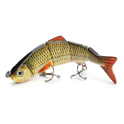 VTAVTA 12cm 16g Lifelike 4 Segment Sinking Wobbler Lure