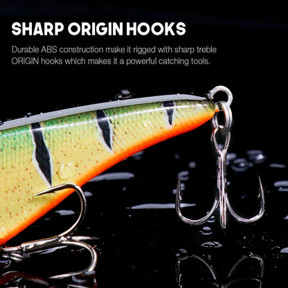 VTAVTA 6.8cm 9g Luminous Sinking Jerkbait Vibrating Rattling Wobblers