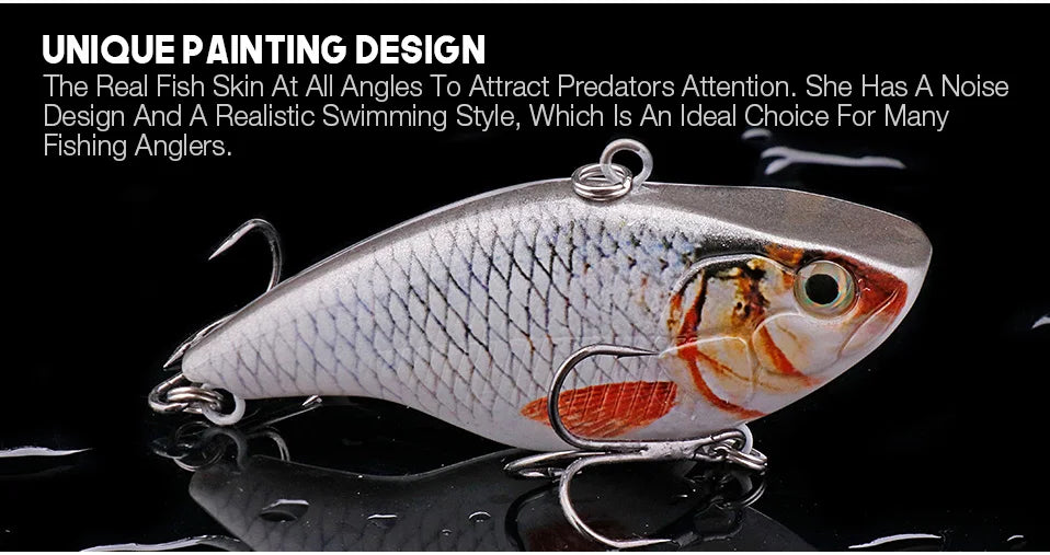 VTAVTA 7cm 18g Rattlin Vibrating Fishing Lure Sinking Wobblers
