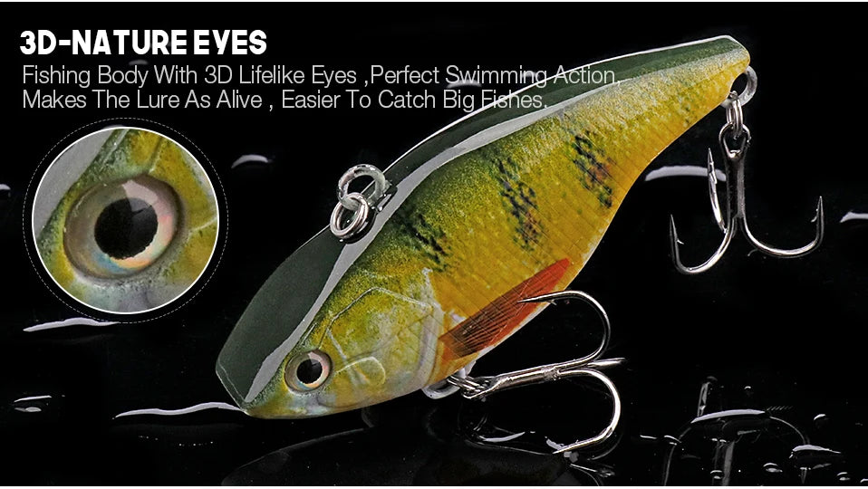 VTAVTA 7cm 18g Rattlin Vibrating Fishing Lure Sinking Wobblers