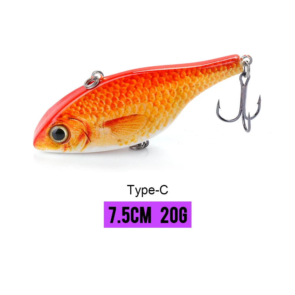 VTAVTA 7cm 18g Rattlin Vibrating Fishing Lure Sinking Wobblers
