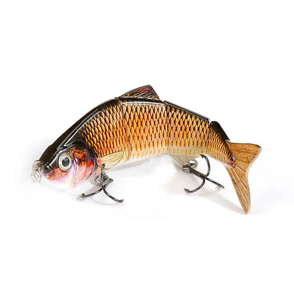 VTAVTA 12cm 16g Lifelike 4 Segment Sinking Wobbler Lure