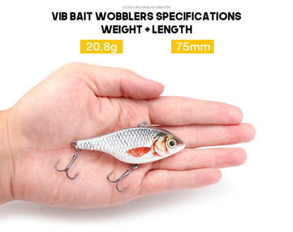 VTAVTA 7cm 18g Rattlin Vibrating Fishing Lure Sinking Wobblers