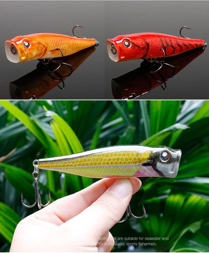 VTAVTA 8.5cm 13.5g Floating Popper Crankbait Fishing Lure