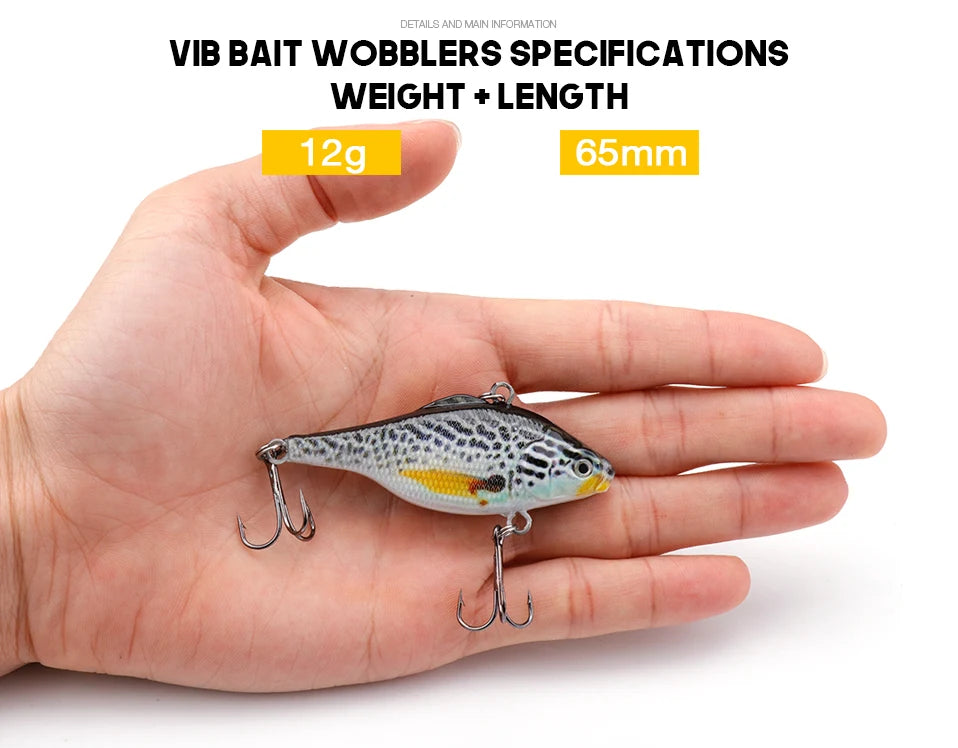 VTAVTA 7cm 18g Rattlin Vibrating Fishing Lure Sinking Wobblers