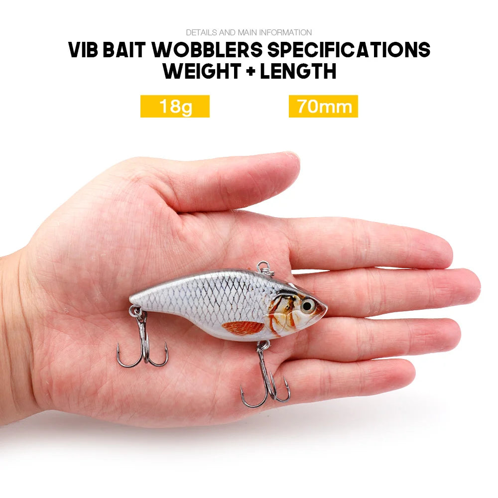 VTAVTA 7cm 18g Rattlin Vibrating Fishing Lure Sinking Wobblers