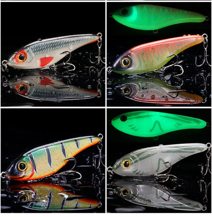 VTAVTA 6.8cm 9g Luminous Sinking Jerkbait Vibrating Rattling Wobblers
