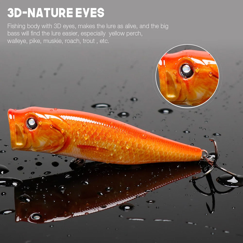 VTAVTA 8.5cm 13.5g Floating Popper Crankbait Fishing Lure