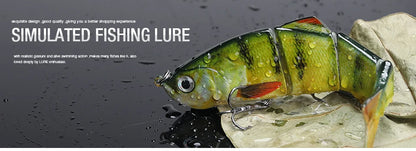 VTAVTA 12cm 16g Lifelike 4 Segment Sinking Wobbler Lure