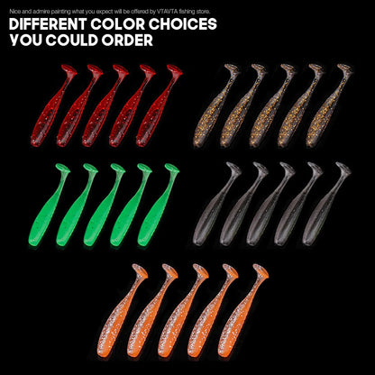 VTAVTA 20pcs/Pack Shiner Soft Lure 50mm 70mm