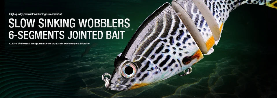 VTAVTA 5pcs Segmented Fishing Lures Set Fishing Box