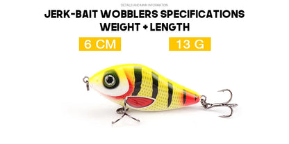 VTAVTA 13g 6cm Mini Vibrating Lure Sinking Wobbler
