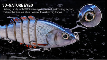 VTAVTA 5pcs Segmented Fishing Lures Set Fishing Box