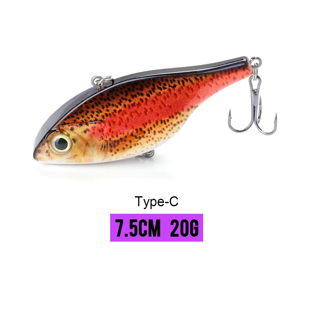 VTAVTA 7cm 18g Rattlin Vibrating Fishing Lure Sinking Wobblers