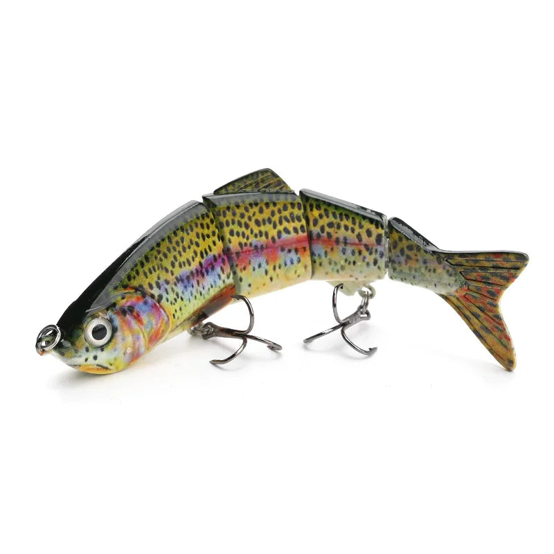 VTAVTA 12cm 16g Lifelike 4 Segment Sinking Wobbler Lure