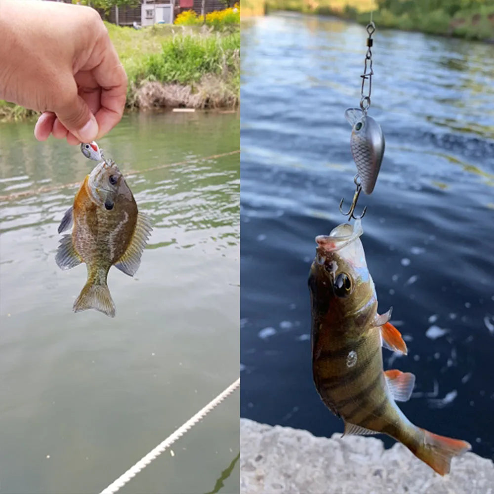 VTAVTA Mini Crank Bait 5pcs Floating Minnow Wobblers