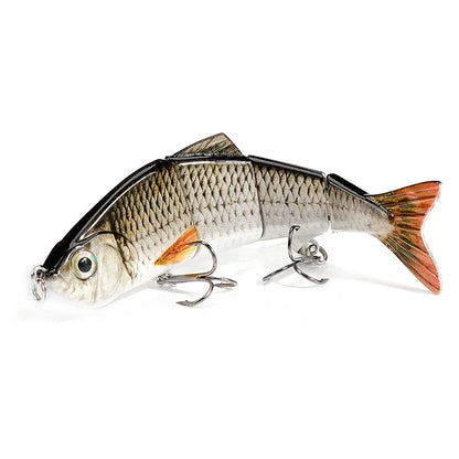 VTAVTA 12cm 16g Lifelike 4 Segment Sinking Wobbler Lure