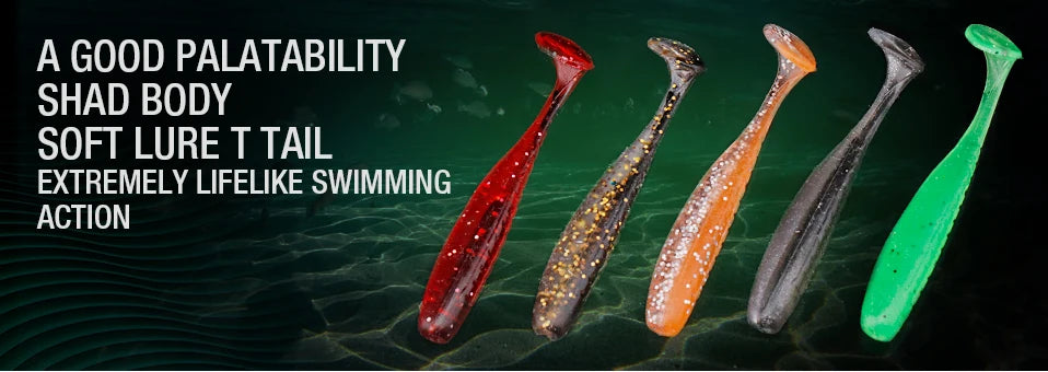 VTAVTA 20pcs/Pack Shiner Soft Lure 50mm 70mm
