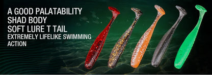 VTAVTA 20pcs/Pack Shiner Soft Lure 50mm 70mm