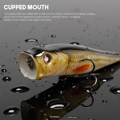 VTAVTA 8.5cm 13.5g Floating Popper Crankbait Fishing Lure