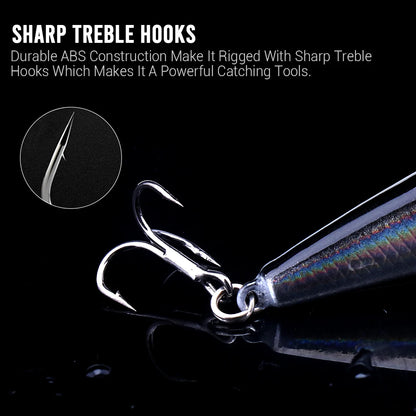 VTAVTA Sinking Pencil Wobbler Fishing Lure 3g/8g