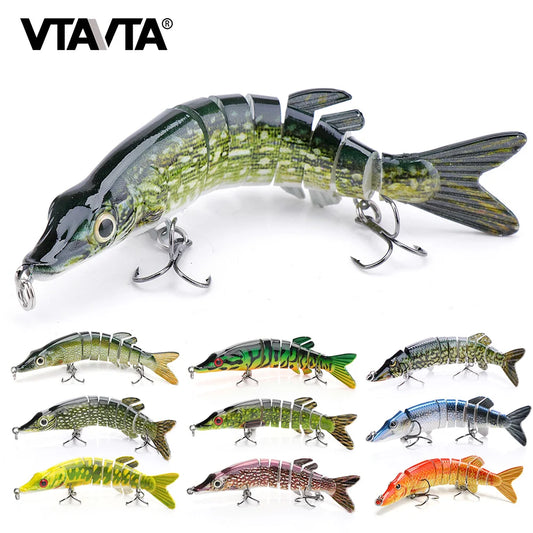 VTAVTA Segmented Lifelike Crankbaits 12.5cm 20g