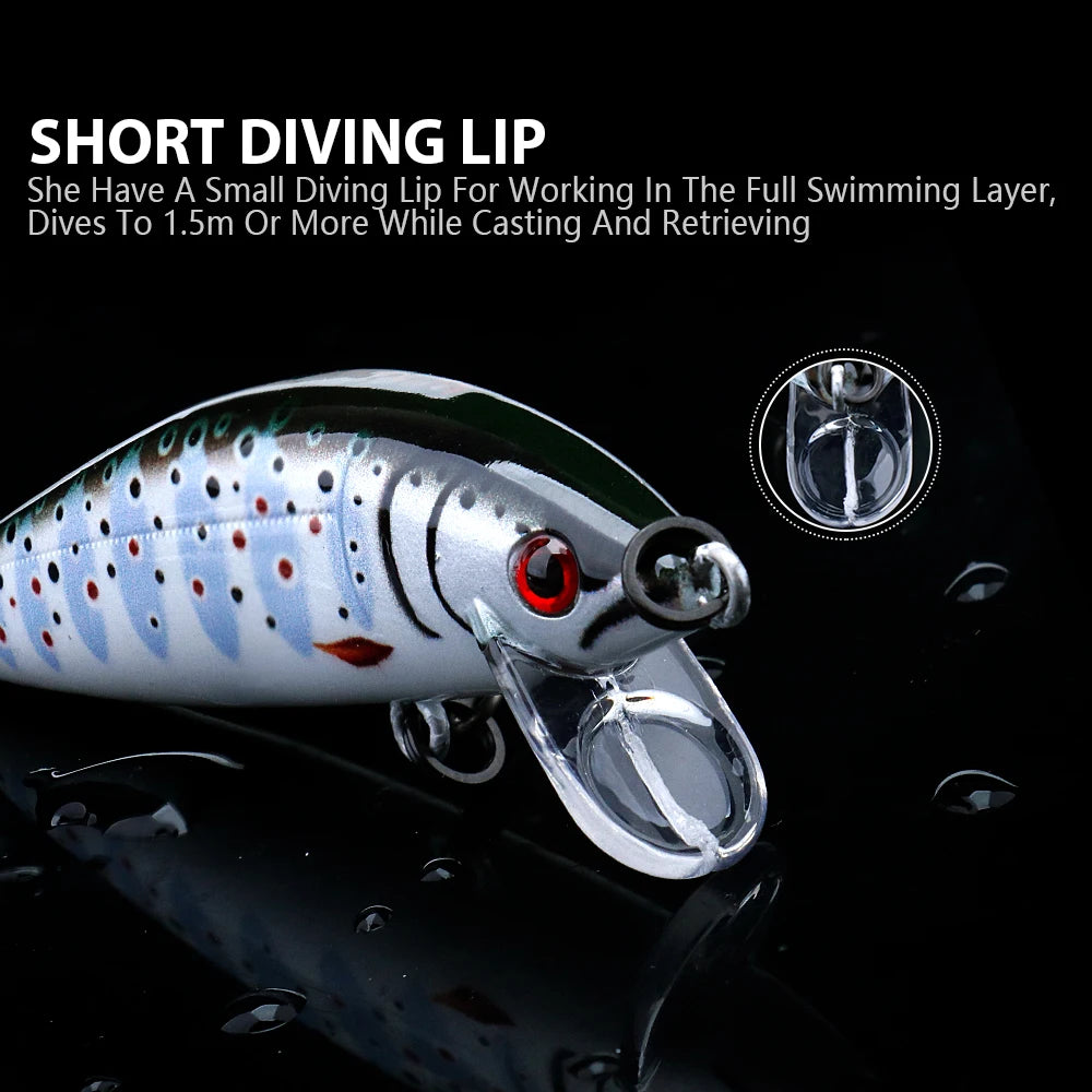 VTAVTA Sinking Minnow Jerkbait Wobbler 7cm 10g