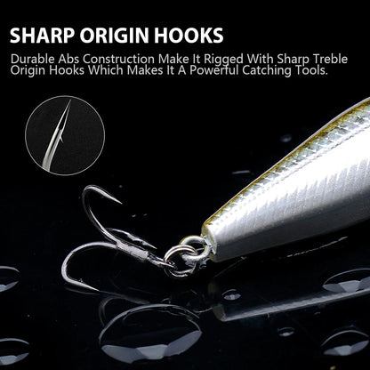 VTAVTA Mini Floating Minnow Wobbler Fishing Lure 6cm 5g