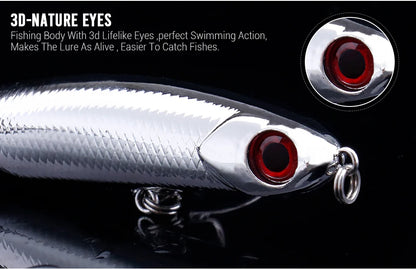 VTAVTA Sinking Pencil Wobbler Fishing Lure 3g/8g