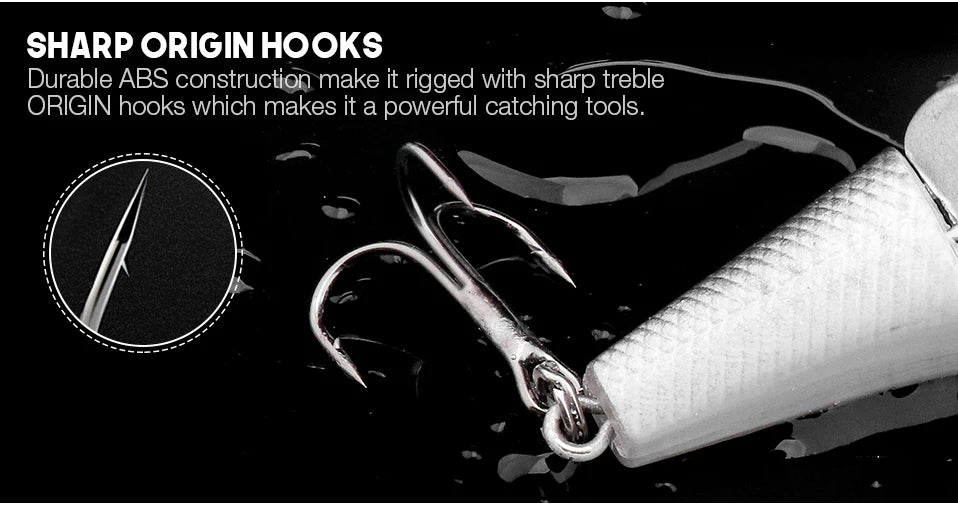 VTAVTA 2-segment Jointed Floating Minnow Lures 105mm 15g