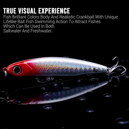 VTAVTA Sinking Pencil Wobbler Fishing Lure 3g/8g