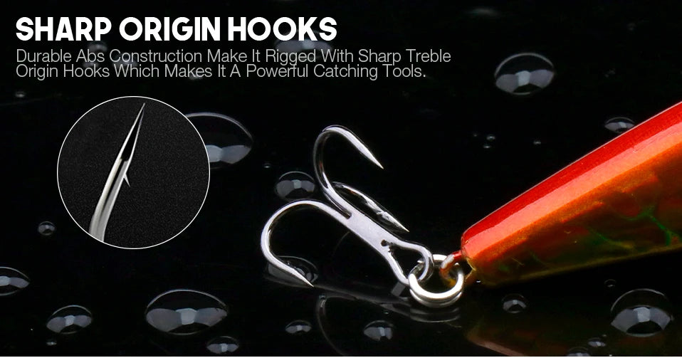 VTAVTA Japanese Design Sinking Minnow Wobbler Fishing Lure 55mm 6.5g